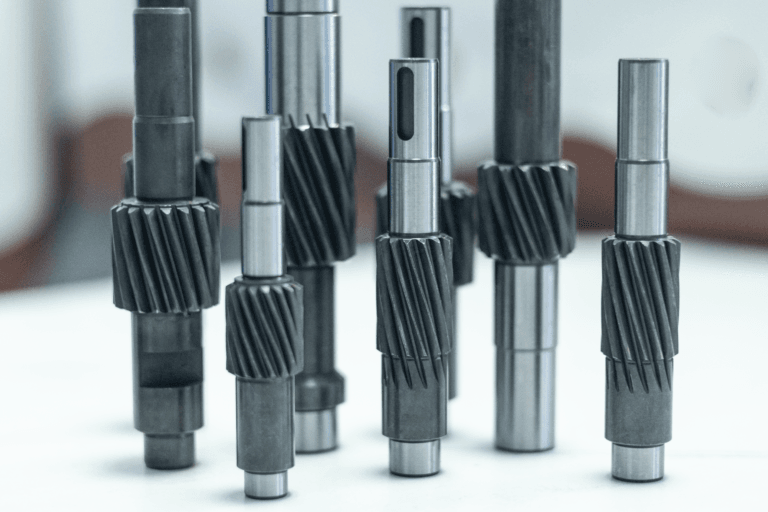 Custom machined spline shaft for power transmission - RJ Factory