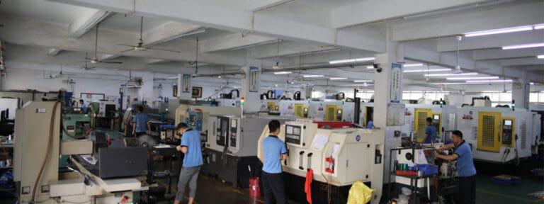 Modern CNC machining workshop facility for custom components - RJ Factory