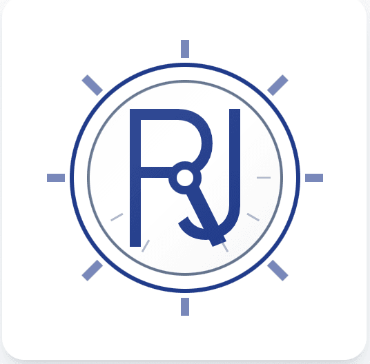 RJ Factory industrial manufacturing corporate logo